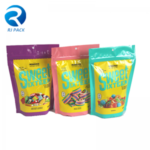 Högkvalitativ anpassad design Ställ upp påsar för godis